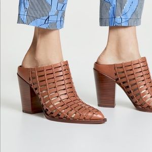 Dolce Vita Kacie Block Heel Woven Mules 8.5